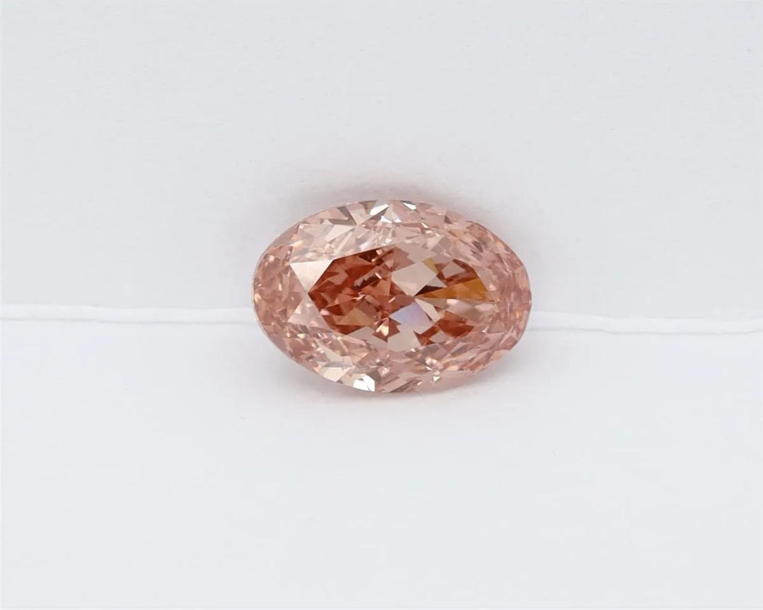 1.07ct Oval Lab Grown Diamond (Colour Fancy Vivid Pink, Clarity VVS2, IGI Certified)