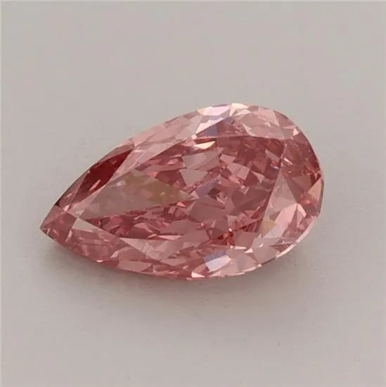 1.07ct Pear Lab Grown Diamond (Colour Fancy Vivid Pink, Clarity VVS2, IGI Certified)