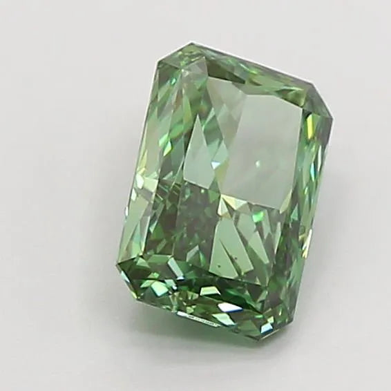 1.07ct Radiant Lab Grown Diamond (Colour Fancy Vivid Green, Clarity VS1, IGI Certified)
