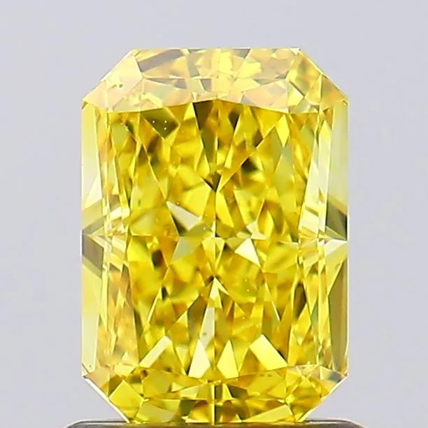 1.07ct Radiant Lab Grown Diamond (Colour Fancy Vivid Yellow, Clarity IF, IGI Certified)