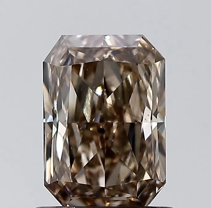 1.07ct Radiant Natural Diamond (Colour Fancy Dark Brown, Clarity VS2, GIA Certified)