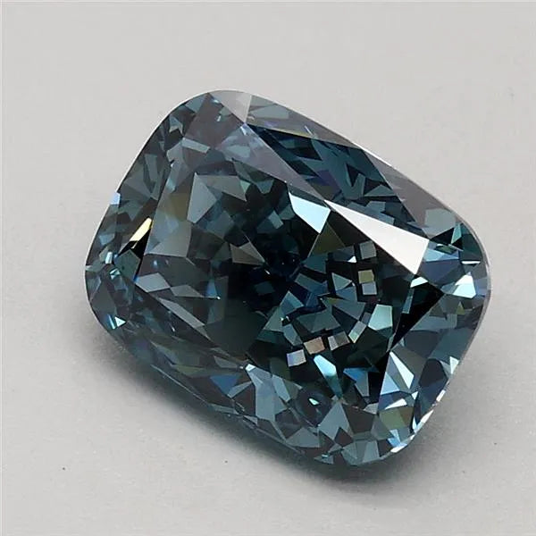 1.08ct Cushion modified Lab Grown Diamond (Colour Fancy Dark Blue, Clarity VVS2, IGI Certified)