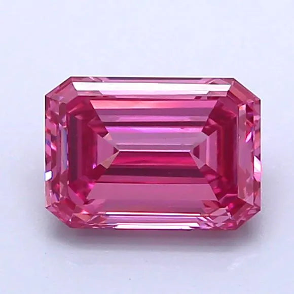 1.08ct Emerald Lab Grown Diamond (Colour Fancy Vivid Pink, Clarity VVS2, Uncertified)