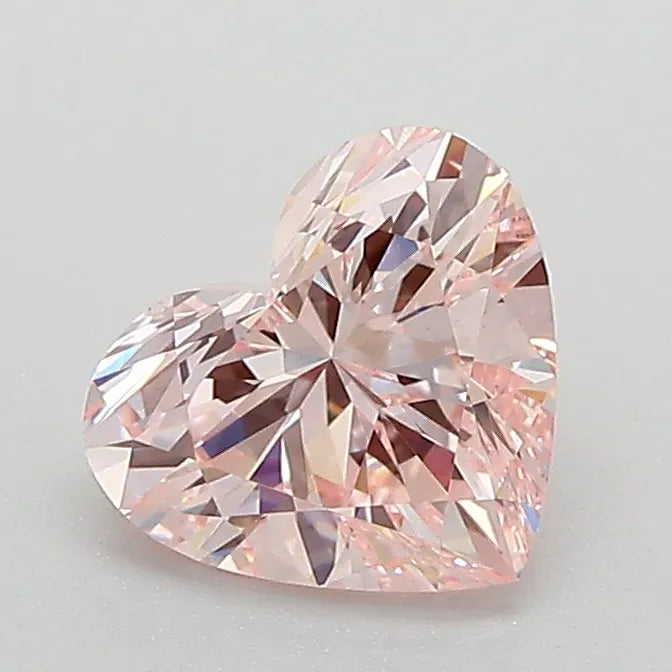 1.08ct Heart Lab Grown Diamond (Colour Fancy Pink, Clarity VS1, IGI Certified)
