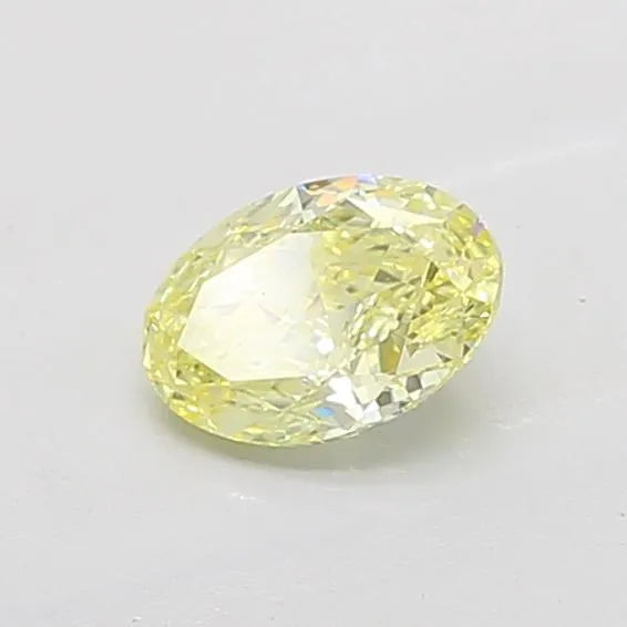 1.08ct Oval Lab Grown Diamond (Colour Fancy Yellow, Clarity VVS2, IGI Certified)