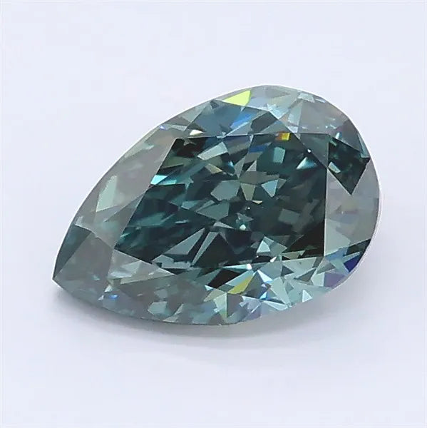1.08ct Pear Lab Grown Diamond (Colour Fancy Intense Green, Clarity VVS1, IGI Certified)