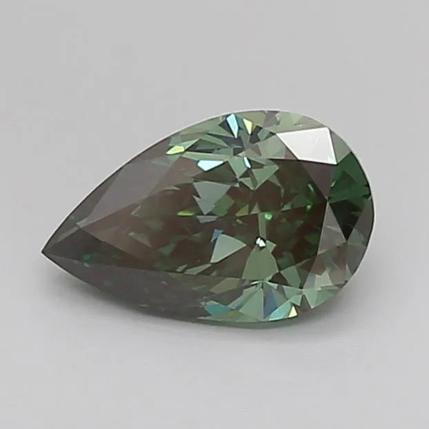 1.08ct Pear Lab Grown Diamond (Colour Fancy Vivid Green, Clarity VS2, Cut VG, Uncertified)
