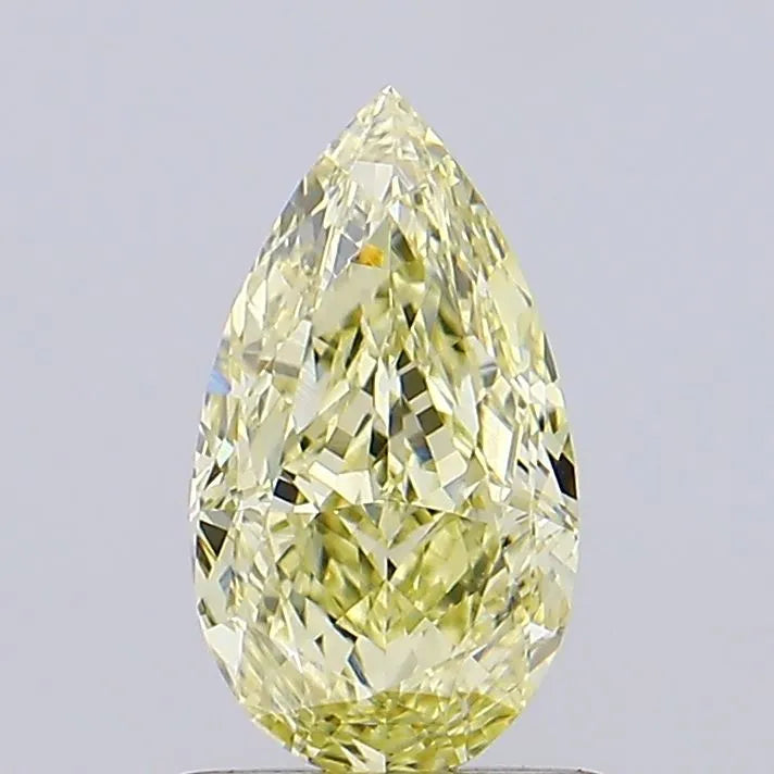 1.08ct Pear Lab Grown Diamond (Colour Fancy Yellow, Clarity VVS1, IGI Certified)