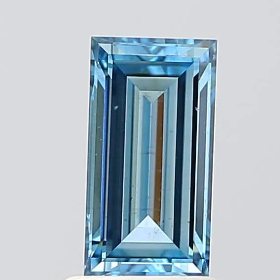 1.09ct Baguette Lab Grown Diamond (Colour Fancy Vivid Blue, Clarity VS2, IGI Certified)