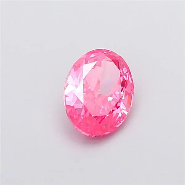 1.09ct Oval Lab Grown Diamond (Colour Fancy Vivid Pink, Clarity VS2, IGI Certified)