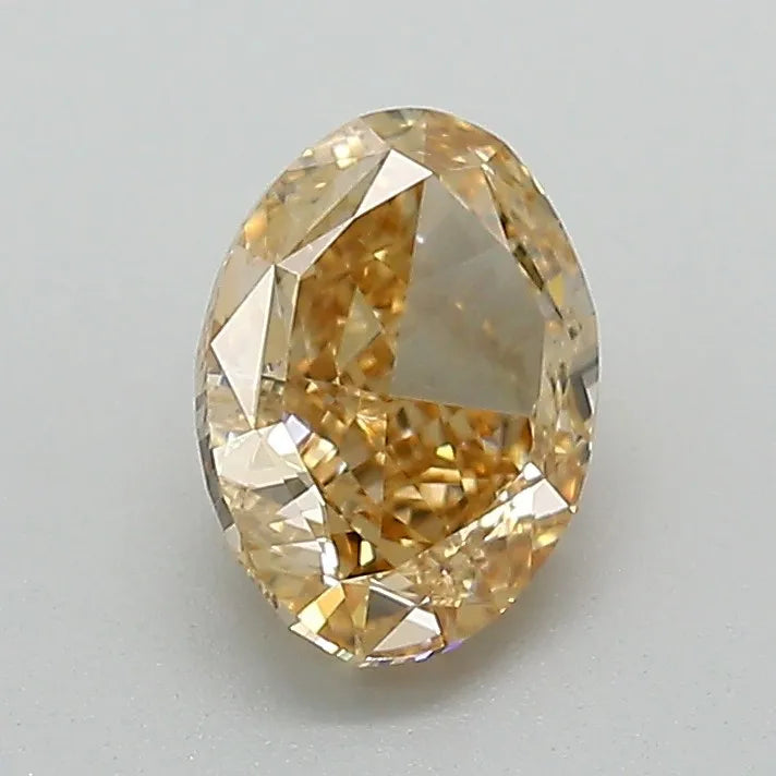 1.09ct Oval Natural Diamond (Colour Fancy Yellow, Clarity VS1, Cut EX, GIA Certified)