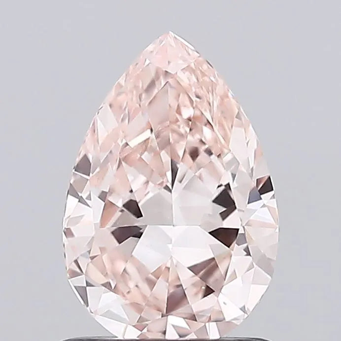 1.09ct Pear Lab Grown Diamond (Colour Fancy Brownish Pink, Clarity VS1, IGI Certified)