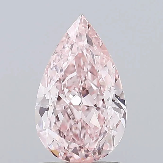 1.09ct Pear Lab Grown Diamond (Colour Fancy Vivid Pink, Clarity VVS2, IGI Certified)