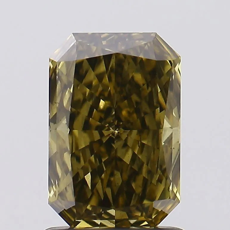 1.09ct Radiant Lab Grown Diamond (Colour Fancy Gray Yellow, Clarity VS2, IGI Certified)