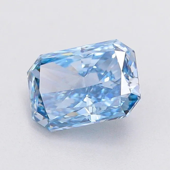 1.09ct Radiant Lab Grown Diamond (Colour Fancy Vivid Blue, Clarity VVS2, IGI Certified)