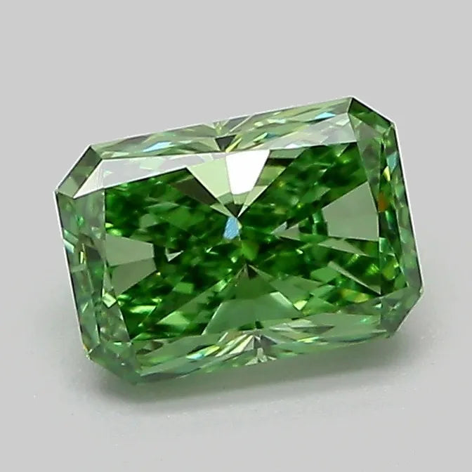 1.09ct Radiant Lab Grown Diamond (Colour Fancy Vivid Green, Clarity VVS1, IGI Certified)