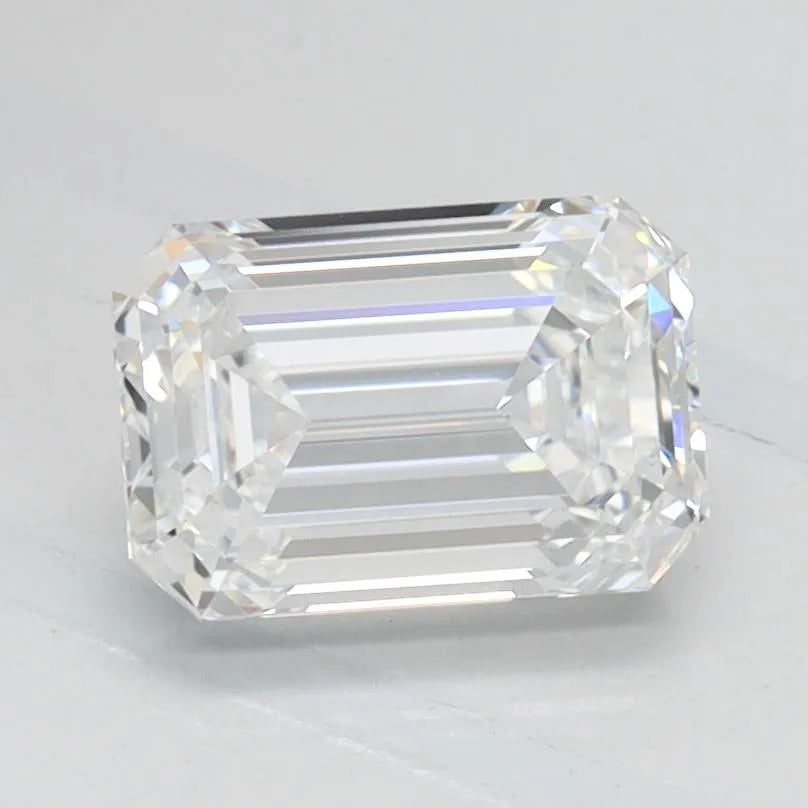 1.10ct Emerald Lab Grown Diamond (Colour D, Clarity IF, IGI Certified)