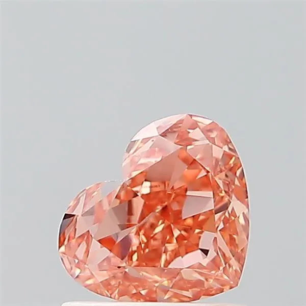 1.10ct Heart Lab Grown Diamond (Colour Fancy Brown, Clarity VVS2, IGI Certified)