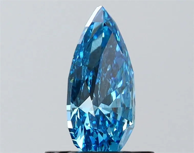 1.10ct Pear Lab Grown Diamond (Colour Fancy Vivid Blue, Clarity SI1, IGI Certified)