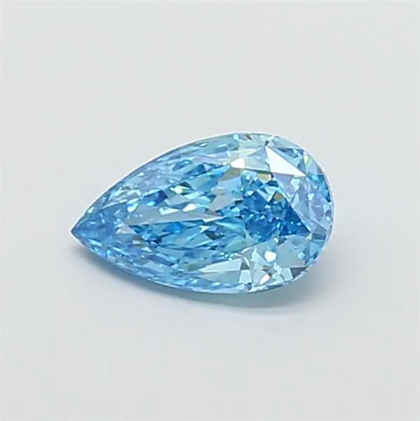 1.10ct Pear Lab Grown Diamond (Colour Fancy Vivid Blue, Clarity VS1, IGI Certified)