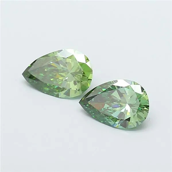1.10ct Pear Lab Grown Diamond (Colour Fancy Vivid Green, Clarity VS1, Uncertified)