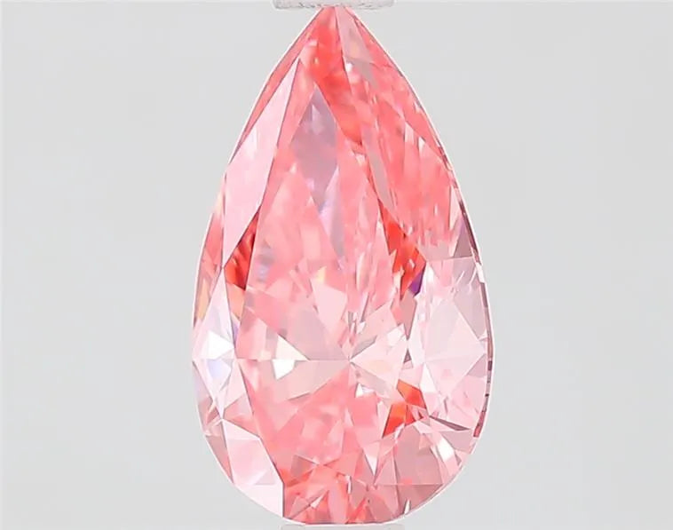 1.10ct Pear Lab Grown Diamond (Colour Fancy Vivid Pink, Clarity VVS2, IGI Certified)