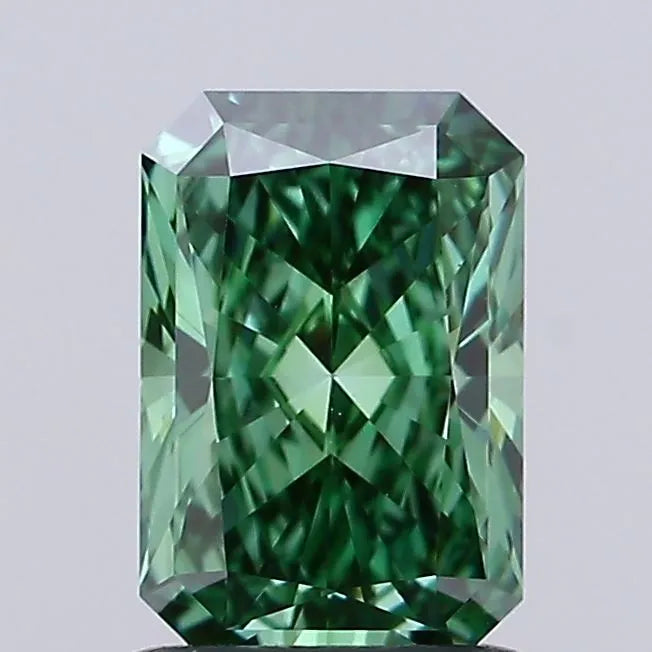1.10ct Radiant Lab Grown Diamond (Colour Fancy Vivid Green, Clarity VVS2, IGI Certified)
