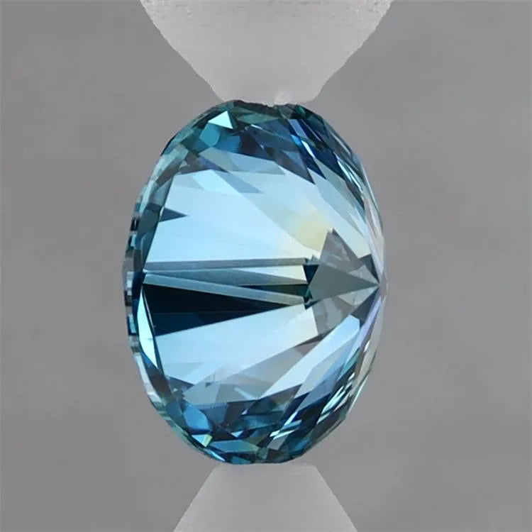 1.10ct Round Lab Grown Diamond (Colour Fancy Vivid Blue, Clarity VS1, Cut EX, IGI Certified)
