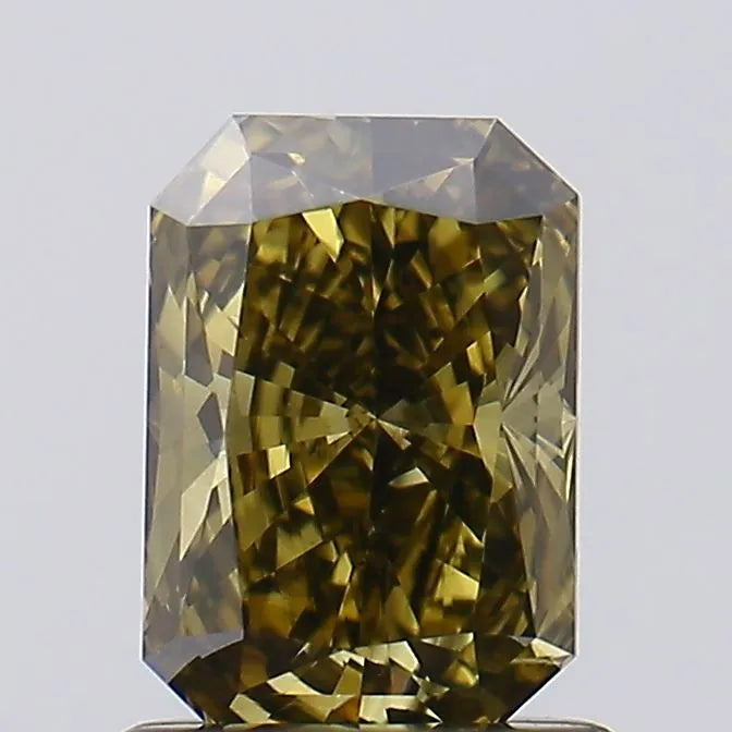 1.11ct Radiant Lab Grown Diamond (Colour Fancy Gray Yellow, Clarity VS1, IGI Certified)