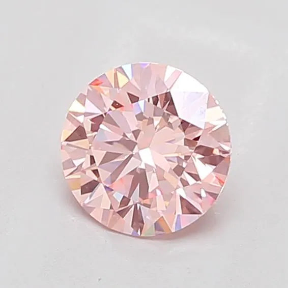 1.11ct Round Lab Grown Diamond (Colour Fancy Intense Pink, Clarity VS1, Cut ID, IGI Certified)