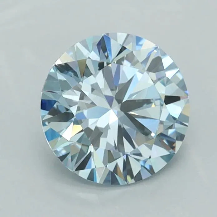 1.11ct Round Lab Grown Diamond (Colour Fancy Vivid Blue, Clarity VVS2, Cut EX, IGI Certified)