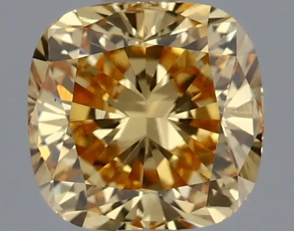 1.12ct Cushion brilliant Lab Grown Diamond (Colour Fancy Intense Yellow, Clarity VS1, Cut GD, IGI Certified)