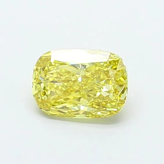 1.12ct Cushion modified Lab Grown Diamond (Colour Fancy Intense Yellow, Clarity VVS2, IGI Certified)