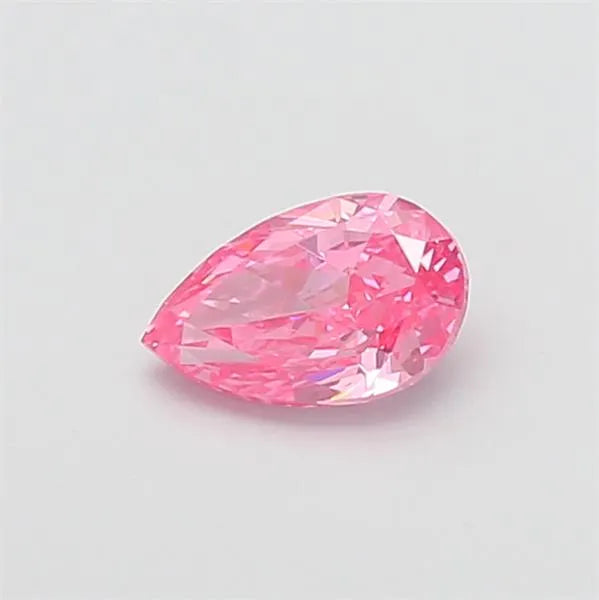 1.12ct Pear Lab Grown Diamond (Colour Fancy Vivid Pink, Clarity VVS2, IGI Certified)