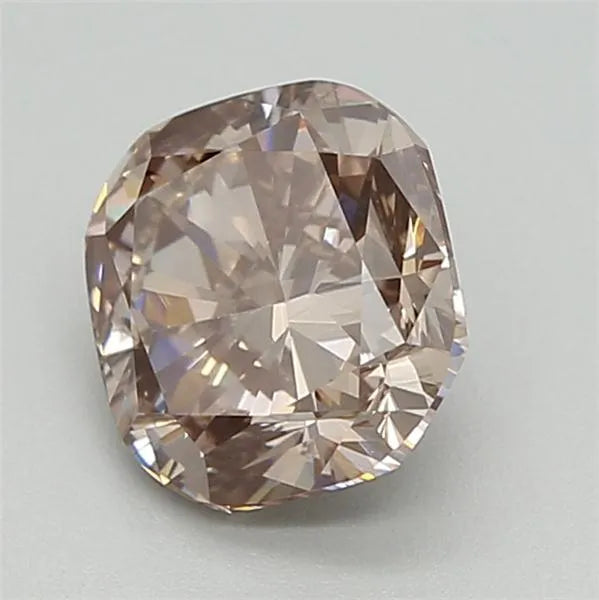 1.13ct Cushion modified Lab Grown Diamond (Colour Fancy Light Brown, Clarity VS1, IGI Certified)