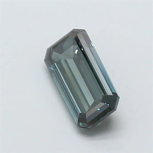 1.13ct Emerald Lab Grown Diamond (Colour Fancy Deep Blueish Green, Clarity VS1, IGI Certified)