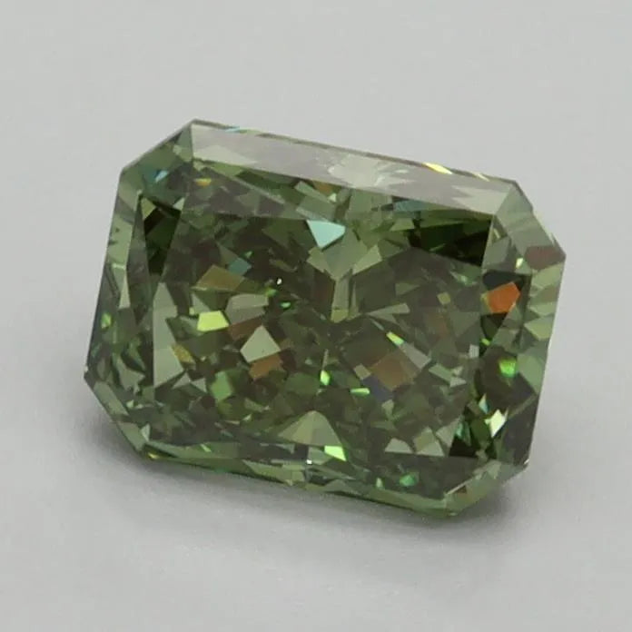 1.13ct Radiant Lab Grown Diamond (Colour Fancy Vivid Green, Clarity VVS2, IGI Certified)