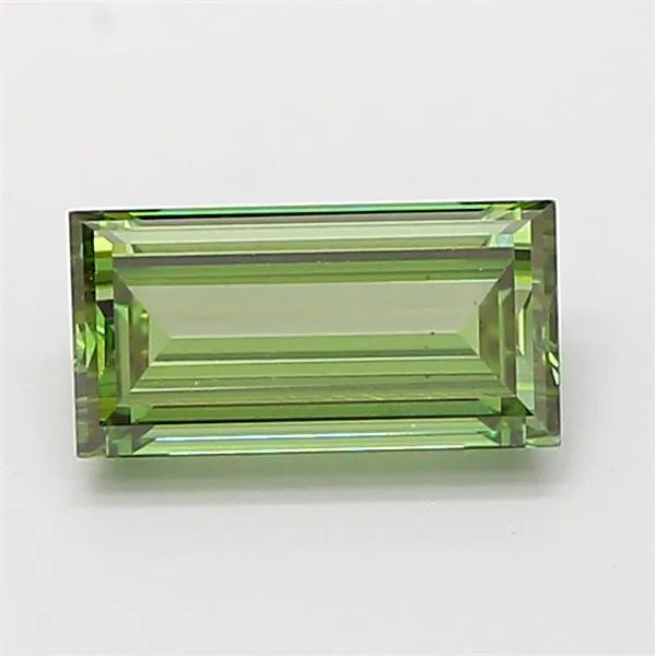 1.14ct Baguette Lab Grown Diamond (Colour Fancy Vivid Green, Clarity VS1, IGI Certified)