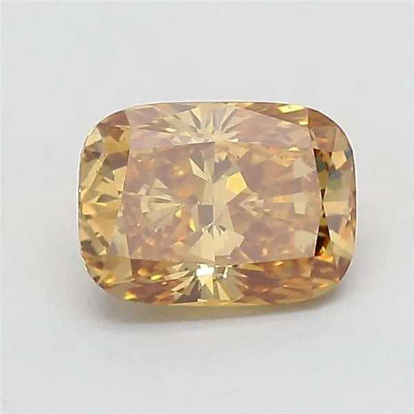 1.14ct Cushion brilliant Lab Grown Diamond (Colour Fancy Yellowish Brown, Clarity VS2, IGI Certified)
