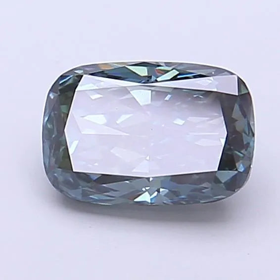 1.14ct Cushion modified Lab Grown Diamond (Colour Fancy Deep Greenish Blue, Clarity VS1, IGI Certified)