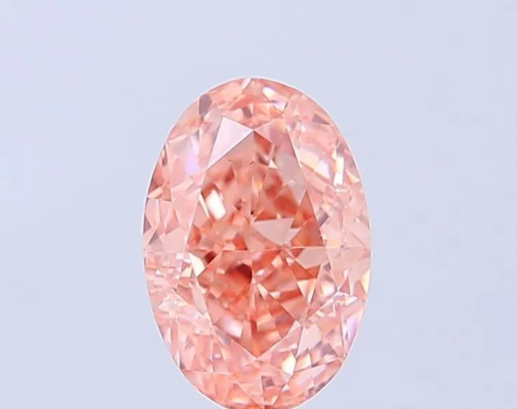 1.16ct Oval Lab Grown Diamond (Colour Fancy Pink Brown, Clarity VS1, IGI Certified)