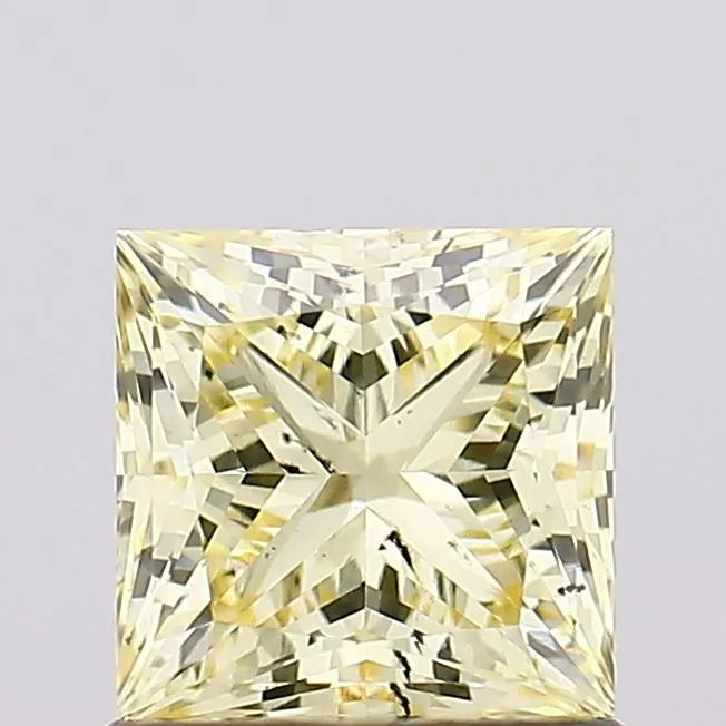 1.16ct Princess Lab Grown Diamond (Colour Fancy Intense Yellow, Clarity SI1, IGI Certified)