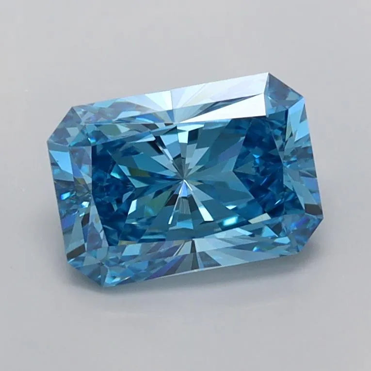 1.16ct Radiant Lab Grown Diamond (Colour Fancy Vivid Blue, Clarity VVS2, IGI Certified)