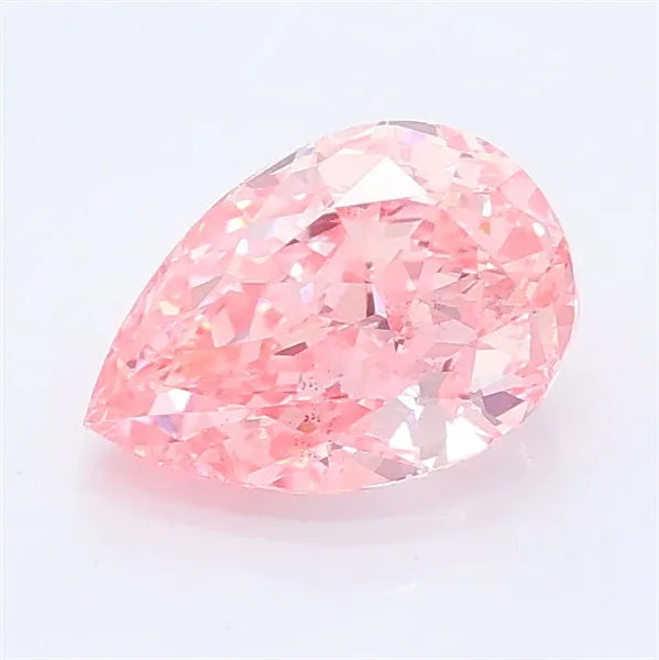 1.17ct Pear Lab Grown Diamond (Colour Fancy Vivid Pink, Clarity VS2, IGI Certified)
