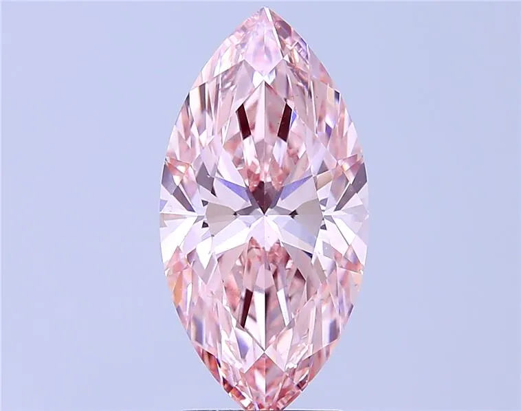 1.18ct Marquise Lab Grown Diamond (Colour Fancy Vivid Pink, Clarity VS1, Cut EX, Uncertified)