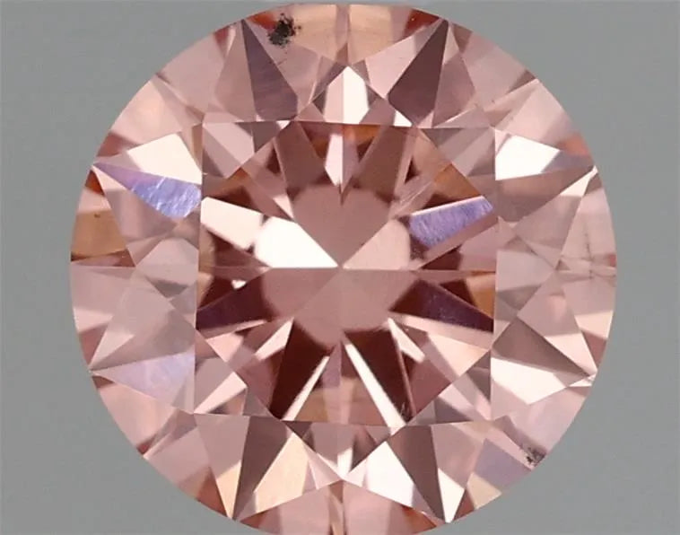 1.18ct Round Lab Grown Diamond (Colour Fancy Vivid Pink, Clarity VS2, Cut EX, IGI Certified)