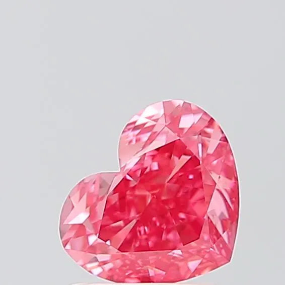1.19ct Heart Lab Grown Diamond (Colour Fancy Vivid Pink, Clarity VVS2, IGI Certified)