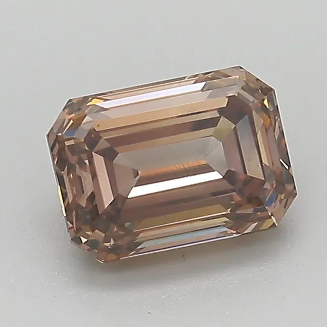 1.20ct Emerald Natural Diamond (Colour Fancy Dark Orangey Brown, Clarity VS2, Cut EX, GIA Certified)