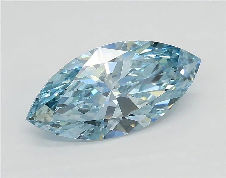 1.20ct Marquise Lab Grown Diamond (Colour Fancy Intense Blue, Clarity VS2, IGI Certified)