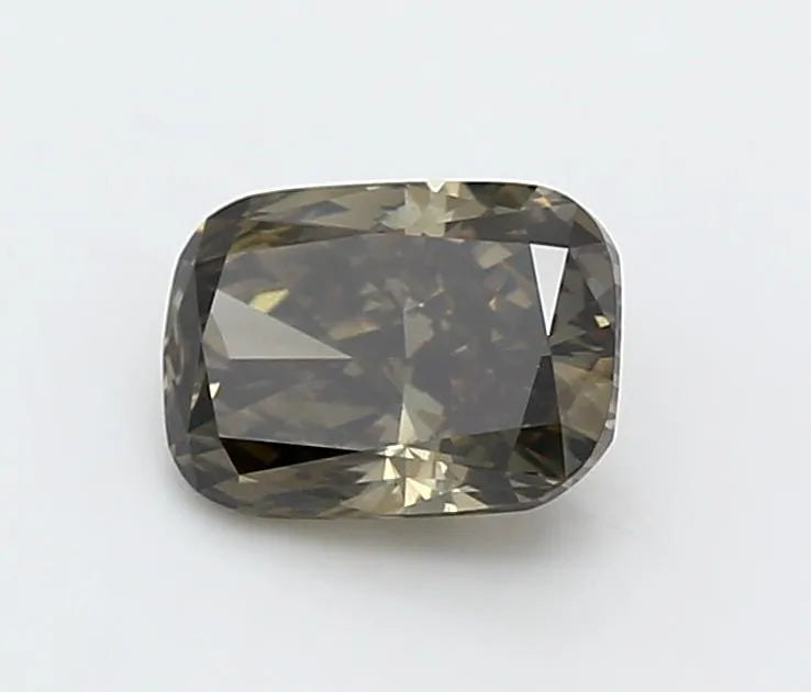 1.21ct Cushion modified Lab Grown Diamond (Colour Fancy Deep Brownish Gray, Clarity VS1, IGI Certified)